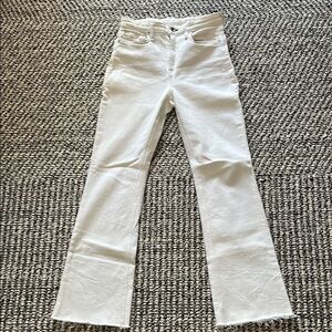 Rag & Bone Nina High Rise Ankle Flare White Jeans NWOT